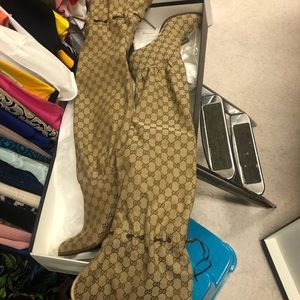 Gucci over the knee boots